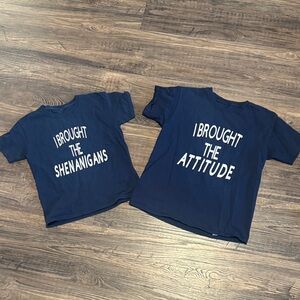 Navy Blue Kids T-Shirts Set